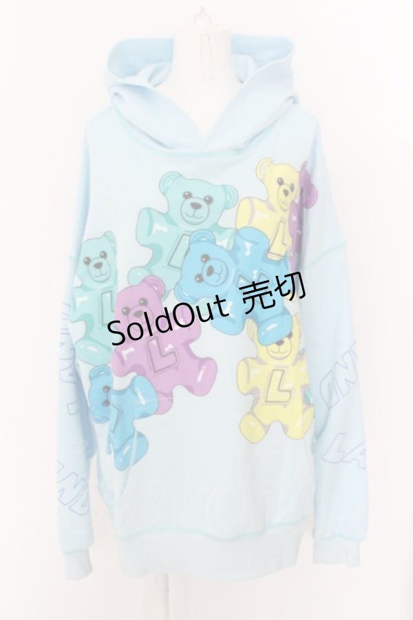 画像1: LAND by MILKBOY / GUMMIES HOODIE  サックス O-24-04-30-114-MB-TO-OW-ZS (1)