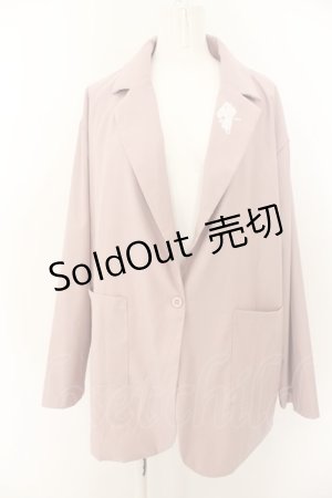 画像: NieR Clothing / NieR CASUAL SUITS SET-UP【DULL PINK】のジャケット F ピンク O-24-05-04-054-PU-JA-OW-OS