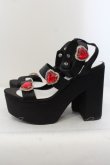 画像2: Rose Marie seoir / Triple Heart Sandal L クロ O-24-05-31-006-EL-SH-IG-ZT423 (2)