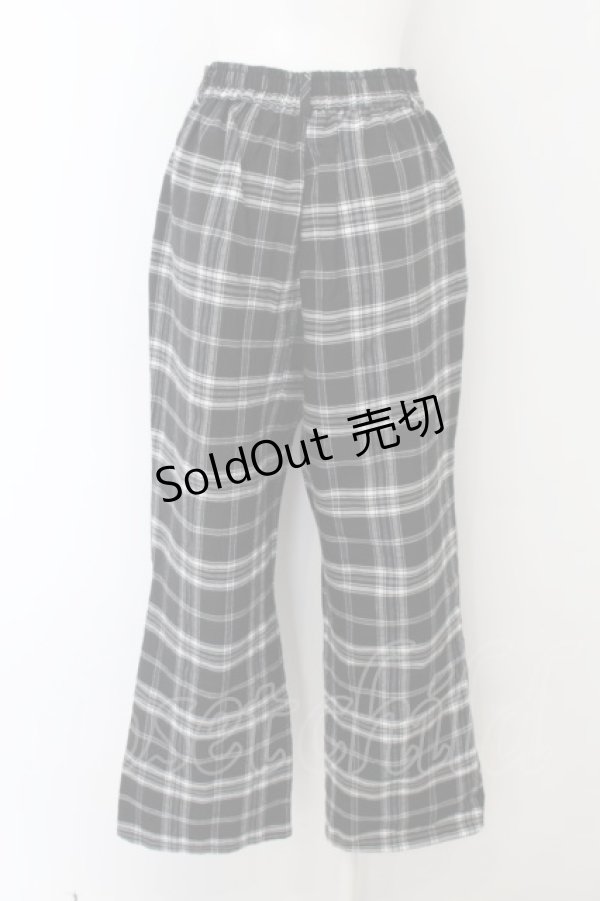 画像2: NieR Clothing / 超軽量SIMPLE CHECKERED PANTS  グレー O-24-06-13-061-PU-PA-IG-OS (2)