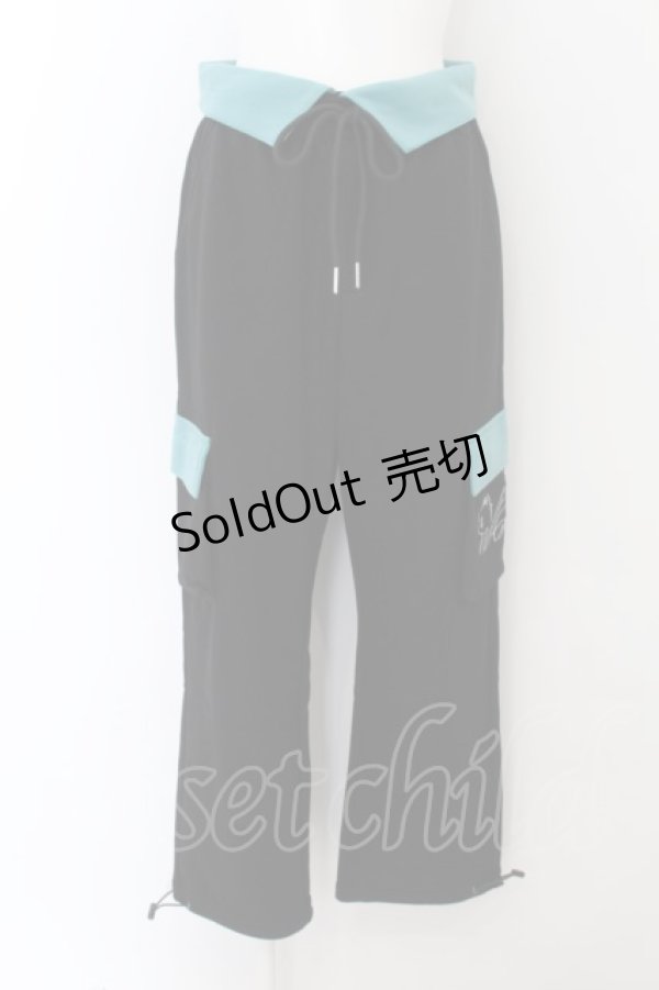 画像1: NieR Clothing / 裾ドロスト4POCKETSTYLE-UP PANTS  ブラック O-24-06-13-063-PU-PA-IG-OS (1)