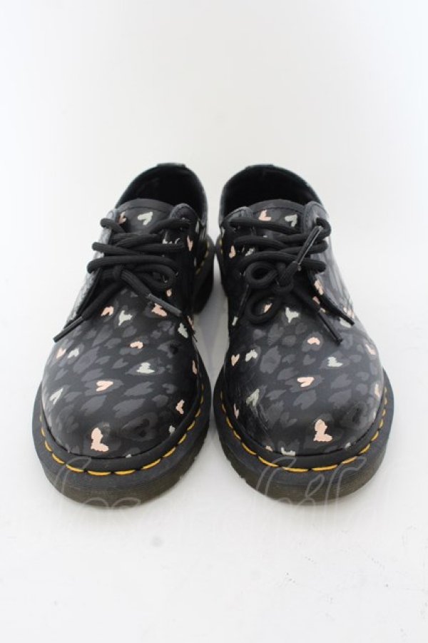 画像2: Dr.Martens （Getta Grip） / HEARTS 3ホールシューズ UK3 ブラック×マルチ O-24-07-08-058-PU-SH-OW-ZT087 (2)