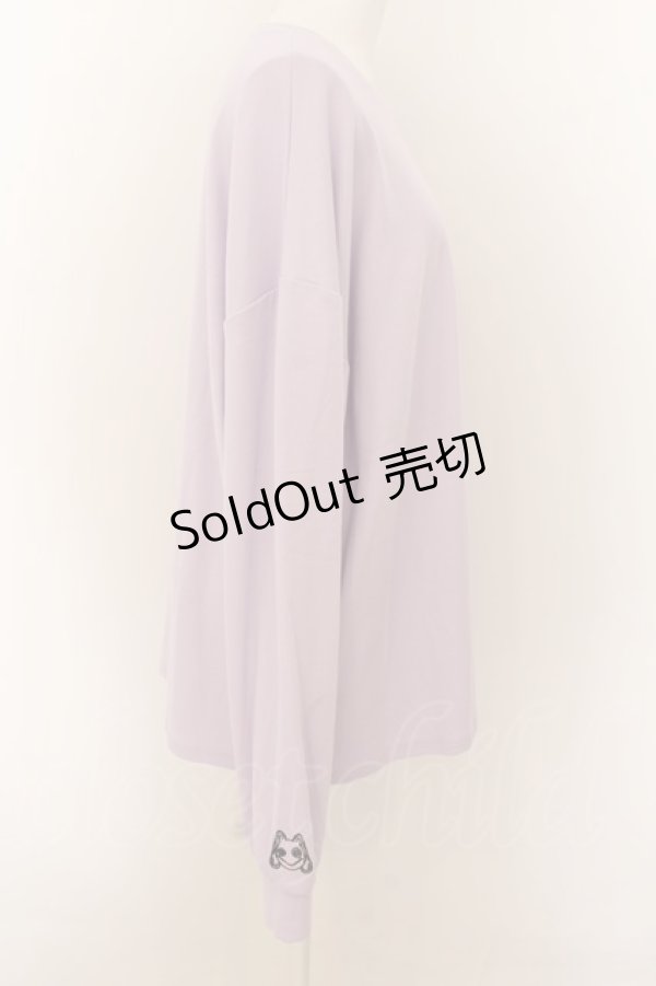 画像2: NieR Clothing / LONG CUTSEW【PASTEL LAVENDER】カットソー  ラベンダー O-24-07-08-1050-PU-TO-IG-OS-C (2)