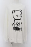 画像1: NieR Clothing / プリントSWEAT  2XL 白 O-24-07-08-1063-PU-TO-KB-OS-C (1)