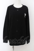 画像1: NieR Clothing / FRONT BUTTON COTTON PULLOVER  黒 O-24-07-08-1012-PU-TO-KB-OS-A (1)