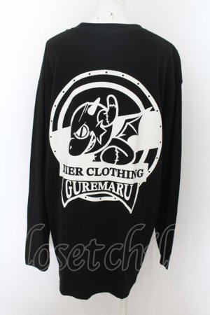 画像: NieR Clothing / BACK PRINT LONG CUTSEW【STREET GUREMARU】 XL 黒 O-24-07-08-1014-PU-TO-KB-OS-A