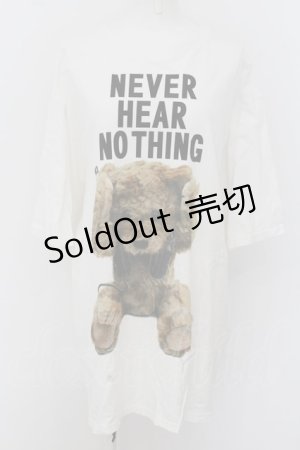 画像: MILKBOY / Tシャツ.NEVER HEAR NOTHING  ホワイト O-24-07-16-001-MB-TS-YM-OS