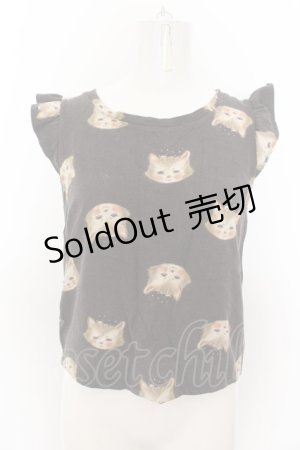 画像: franche lippee black / ふさねこハネプルオーバー M クロ系 O-24-07-23-028-LO-TO-IG-OS