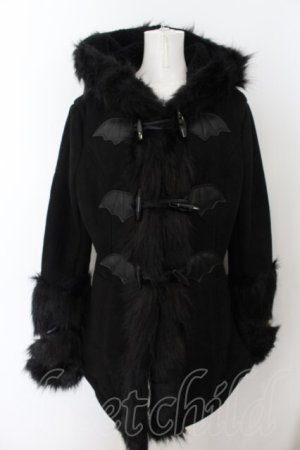 画像: KILLSTAR / FLIES BY NIGHT FAUX-FUR COAT　コート L ブラック O-24-07-26-058-PU-CO-OW-OS