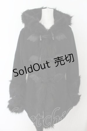 画像: KILLSTAR / FLIES BY NIGHT FAUX-FUR COAT　コート L ブラック O-24-07-26-058-PU-CO-OW-OS