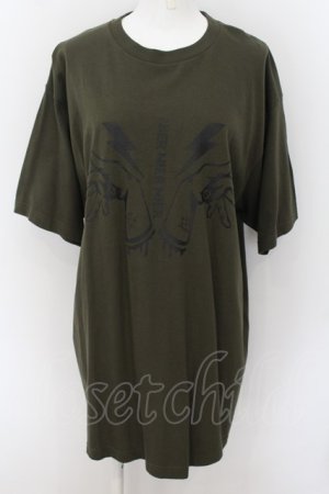 画像: NieR Clothing / HAND WING Tシャツ XL グリーン O-24-07-29-1047-PU-TS-IG-ZT116