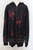 画像1: NieR Clothing / RED BUTTERFLY EFFECT ZIP OUTER パーカー  ブラックｘレッド O-24-07-29-1063-PU-TO-YM-OS (1)