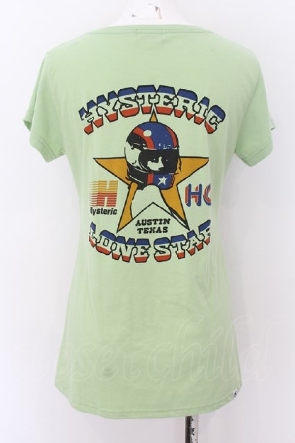 画像2: HYSTERIC GLAMOUR / HYS LONE STAR Tシャツ F ライトグリーン O-24-07-29-1087-PU-TS-IG-ZT230 (2)