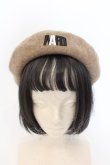 画像1: マダラニンゲン / Embroidery Beret　ベレー帽  ベージュ O-24-07-29-1031-GO-AC-YM-OS (1)