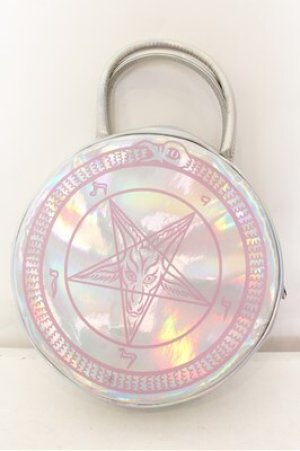 画像: KILL STAR / Baby Baphomet Pentagram Holographic バッグ  シルバー O-24-07-29-4086-SL-BG-IG-OS