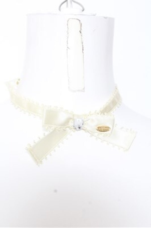 画像1: Angelic Pretty / Jewelry Ribbonチョーカー  アイボリー O-24-07-29-4095-AP-AC-OW-OS (1)