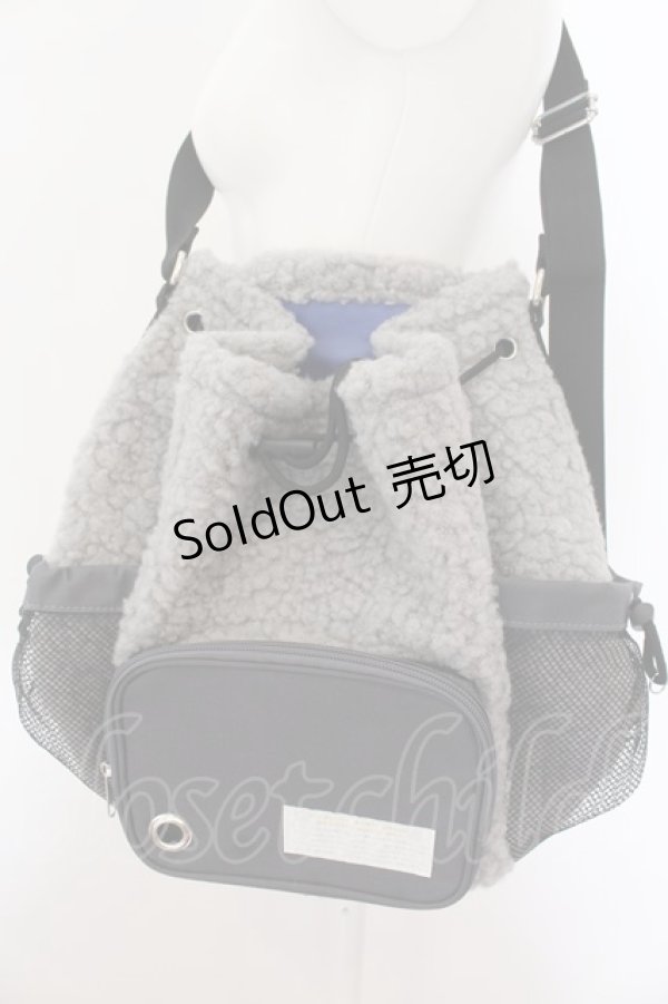 画像1: RNA / スポーティプードルボアショルダーBag  グレー O-24-08-14-077-PU-BG-IG-OS (1)