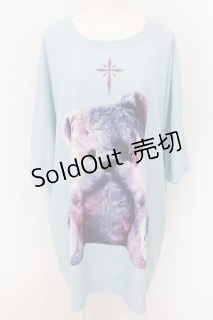 画像: TRAVAS TOKYO / Furry bear BIG Tee F サックス O-24-08-17-062-PU-TO-OW-OS