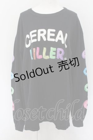 画像: MILKBOY / CEREAL KILLER L.S.Tシャツ  ブラック O-24-08-17-078-MB-TO-OW-OS