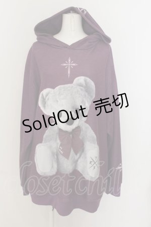 画像: TRAVAS TOKYO / Furry bear Hoodie　パーカー F パープル O-24-08-18-038-PU-TO-YM-OS