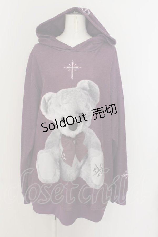 画像1: TRAVAS TOKYO / Furry bear Hoodie　パーカー F パープル O-24-08-18-038-PU-TO-YM-OS (1)