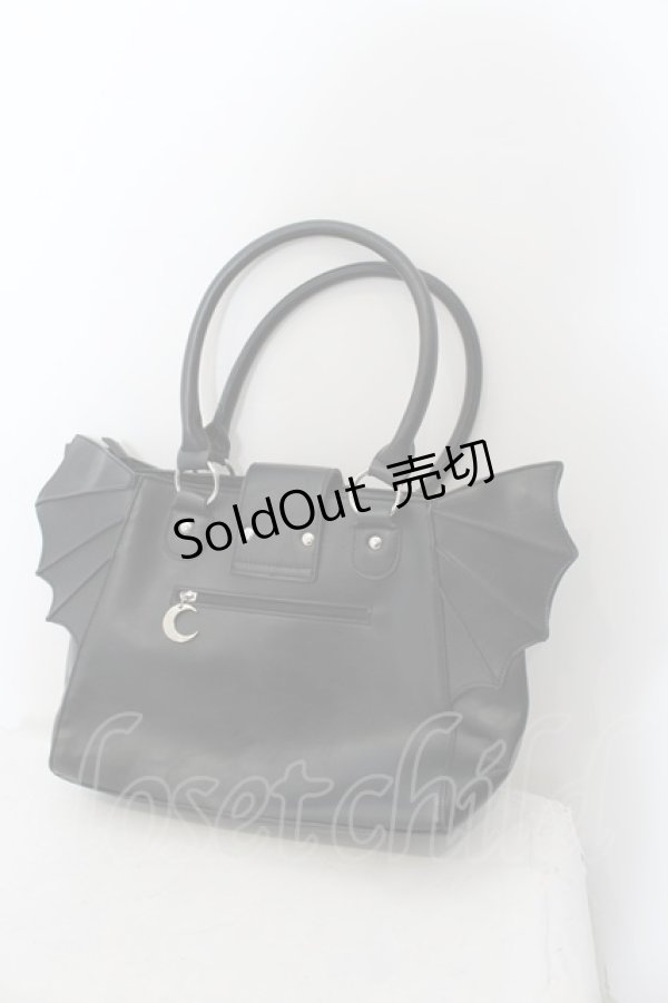 画像3: Restyle / Moon Bat bag　ハンドバッグ  ブラック O-24-08-18-078-GO-BG-OW-OS (3)