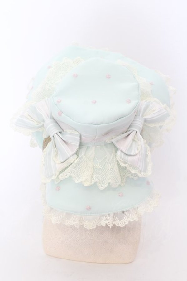 画像4: BABY,THE STARS SHINE BRIGHT / Scarlet ~Primavera Waltz Bonnet Hat~  ミント O-24-08-19-063-BA-AC-IG-OS (4)