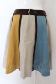 画像3: Jane Marple / Color block gored skirt　スカート M ベージュ×イエロー×ブルー O-24-08-22-062-JM-SK-OW-OS (3)