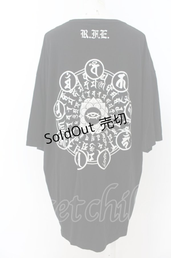 画像3: REFLEM / 勅令プリンターTシャツ F ブラック O-24-08-22-073-PU-TS-YM-OS (3)