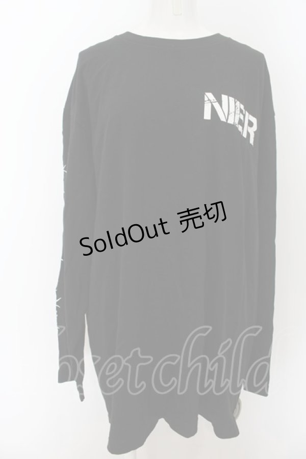 画像2: NieR Clothing / ブル君キャッチャーカットソー XL ブラック O-24-08-28-050-PU-TO-OW-OS (2)