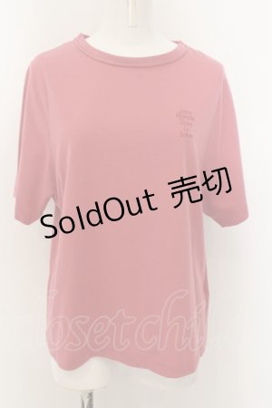 画像: Jane Marple Dans Le Saｌon / Soft t-cloth logo embroidery T-shirt M ピンク O-24-08-30-028-JM-TS-IG-OS