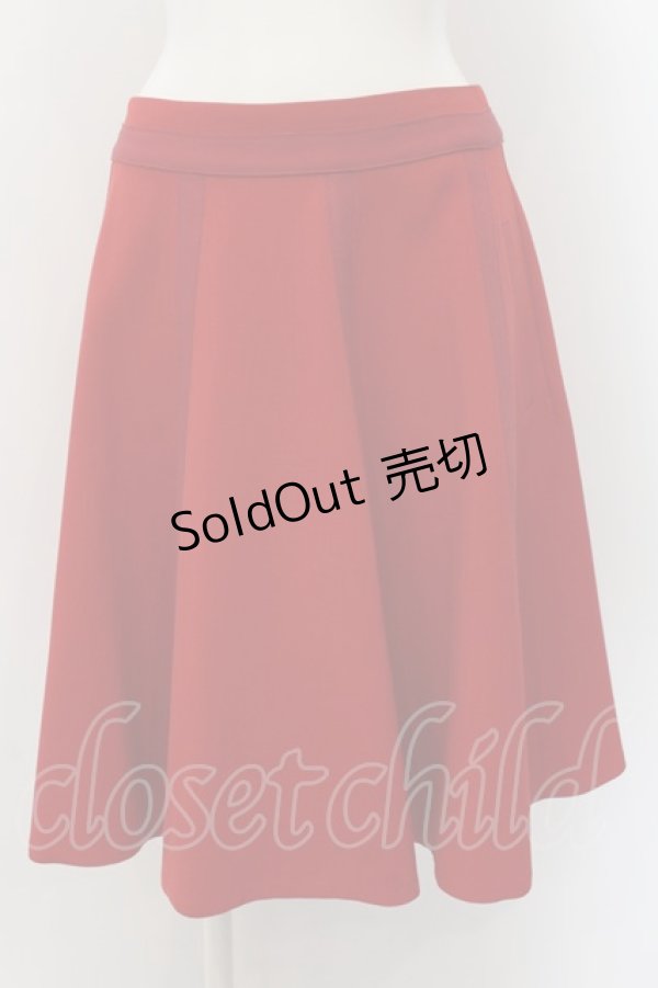 画像1: Jane Marple Dans Le Saｌon / Cashmere Doeskin Gored Skirt M アカ O-24-08-30-004-JM-SK-IG-OS (1)