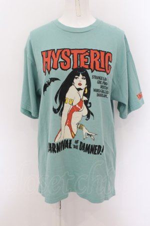 画像: HYSTERIC GLAMOUR / VAMPIRELLA/CARNIVAL OF THE DAMNED Tシャツ M グリーン O-24-09-07-025-PU-TO-OW-ZT238