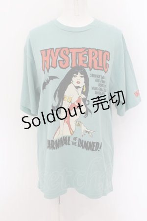 画像: HYSTERIC GLAMOUR / VAMPIRELLA/CARNIVAL OF THE DAMNED Tシャツ M グリーン O-24-09-07-025-PU-TO-OW-ZT238