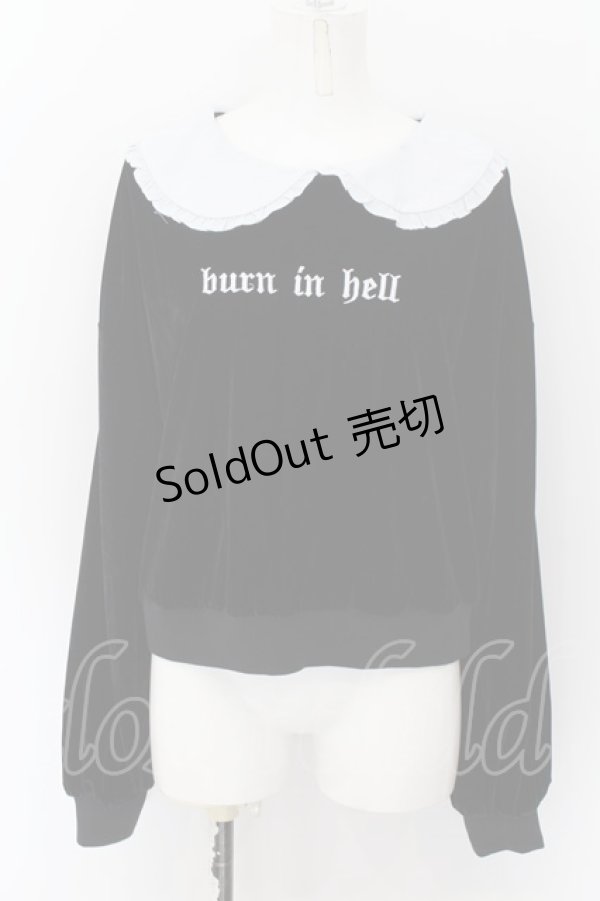 画像1: KILL STAR / Burn In Hell sweater　スウエット L ブラック O-24-09-10-038-SL-TO-OW-OS (1)