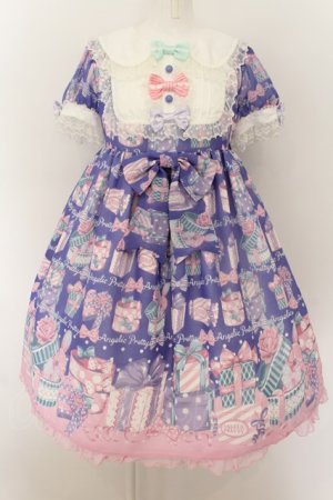 画像: Angelic Pretty / ラッピングハートワンピース  ネイビー O-24-09-10-045-AP-OP-IG-OS