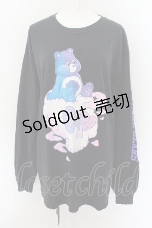 画像: LAND by MILKBOY / LAND by MILKBOY × Care Bears  /ULL CLOUD L.S. TEE  ブラック O-24-09-10-076-MB-TO-IG-OS