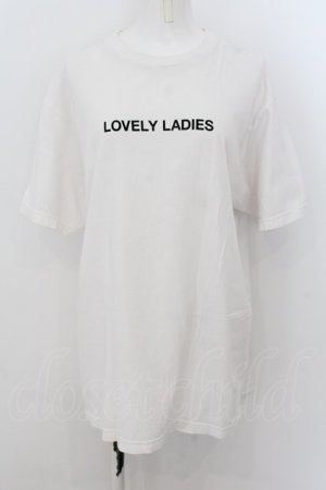 画像: Melt the lady / LOVEY LADIES Tシャツ Fの シロ O-24-09-14-009-PU-TS-IG-OS