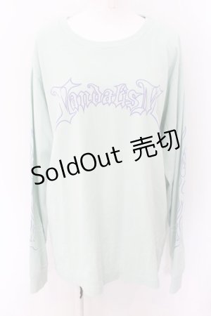 画像: RNA / ファイヤーロゴロングTシャツ M グリーン O-24-09-19-041-PU-TO-OW-ZT018