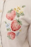 画像2: Jane Marple Dans Le Saｌon / Strawberry embroidery cardigan M アイボリー O-24-09-19-092-JM-TO-IG-OS (2)