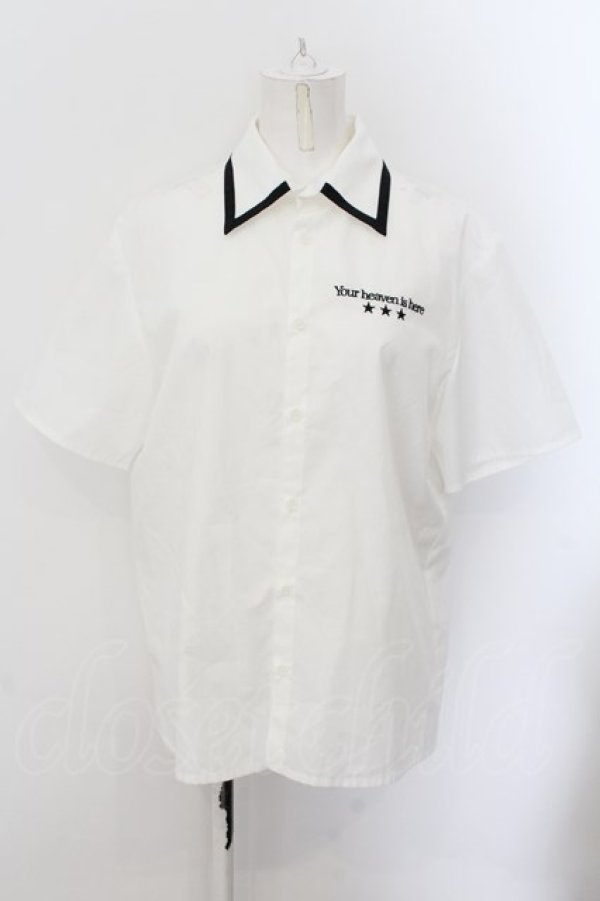 画像1: MILKBOY / JANITOR SHIRTS  ホワイト O-24-09-19-038-MB-BL-OW-ZT037 (1)