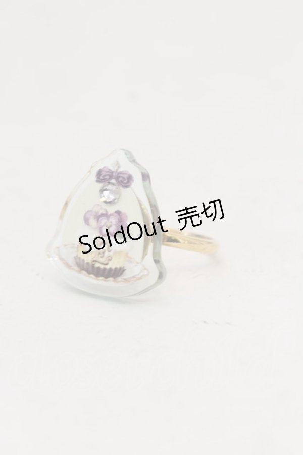 画像1: Enchantlic Enchantilly / Dolled Up Ring すみれのカップケーキ　リング　  クリア O-24-09-28-038-LO-AC-OW-OS (1)