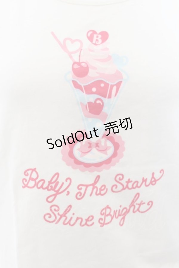 画像2: BABY,THE STARS SHINE BRIGHT / CreamySodaPop半袖Tシャツ  シロ O-24-09-29-045-BA-TO-IG-OS (2)