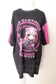 画像1: NieR Clothing / 巡音ルカ×ちゃむちゃむBIG CUTSEW F ブラック×濃ピンク O-24-09-29-138-PU-TO-OW-OS (1)