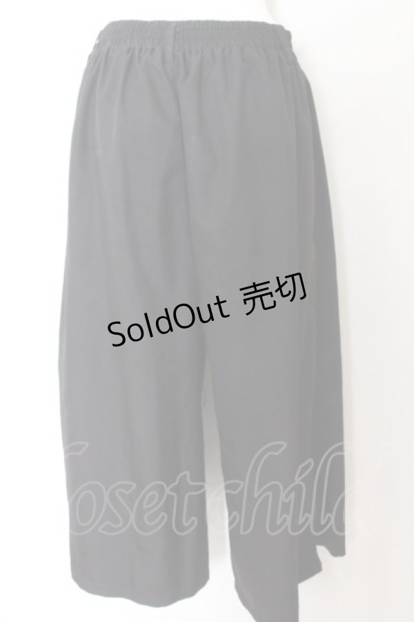 画像2: NieR Clothing / 2WAY SIDE ZIP WIDE PANTS【初音ミク×シエル】  ブラック×グリーン O-24-09-29-139-PU-PA-OW-ZT332 (2)