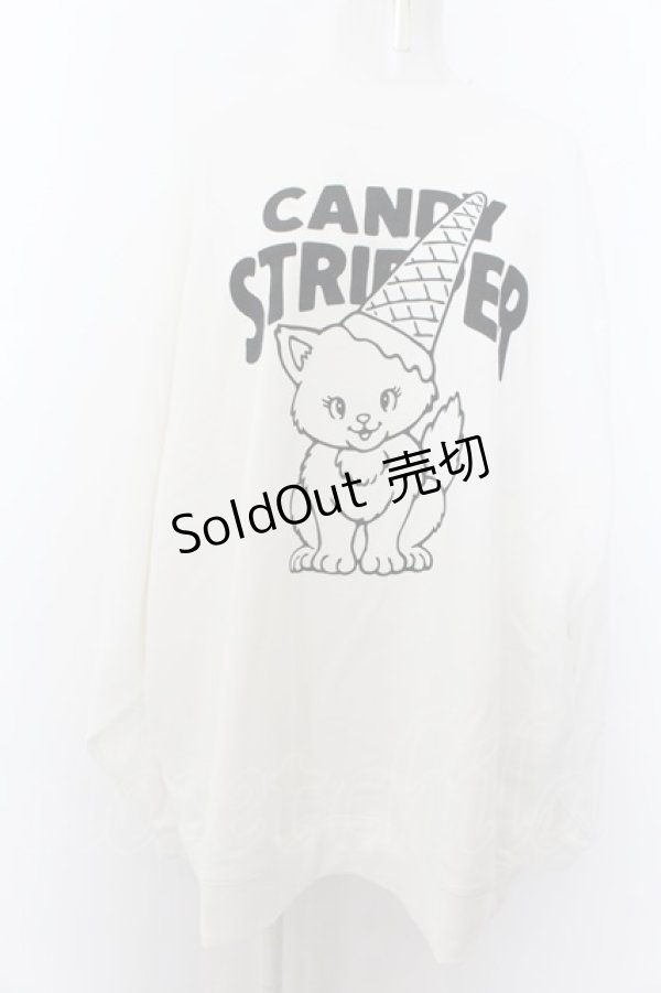 画像1: Candy Stripper / ねこptスウェット（2023年福袋） 2 ホワイト O-24-09-30-050-PU-TO-OW-OS (1)