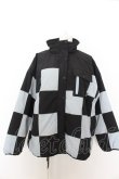 画像1: Candy Stripper / CHECKERED FLAG PADDING JACKET 2 ブラック×ライトブルー O-24-09-30-051-PU-CO-OW-OS (1)