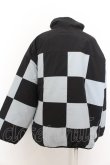 画像3: Candy Stripper / CHECKERED FLAG PADDING JACKET 2 ブラック×ライトブルー O-24-09-30-051-PU-CO-OW-OS (3)