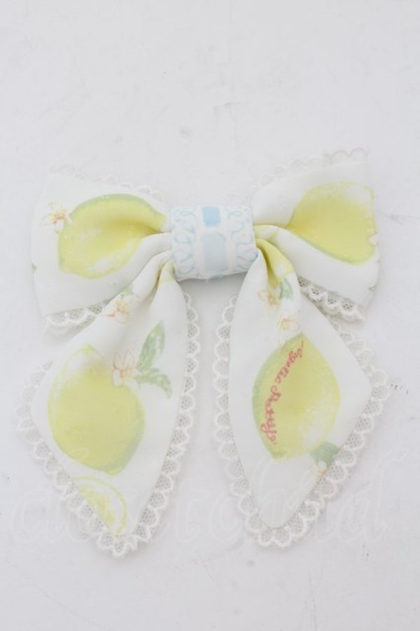 画像1: Angelic Pretty / Fruity Lemonリボンクリップ  オフシロ O-24-10-08-097-AP-AC-IG-OS (1)