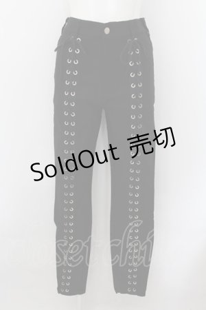 画像: NieR Clothing / BRAID STYLISH PANTS  ブラック O-24-10-08-002-PU-PA-OW-OS